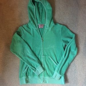 Green terry cloth juicy jacket