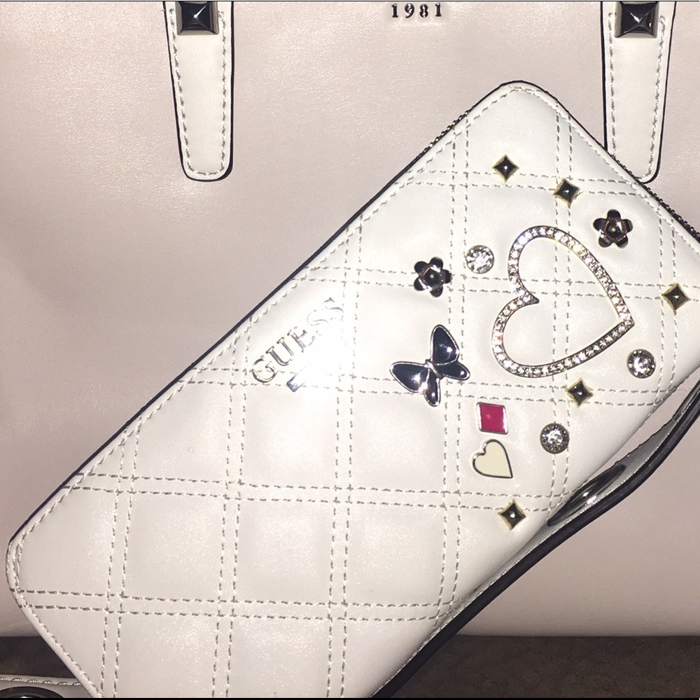 White Guess Wallet