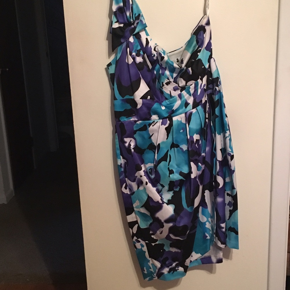 Blue and purple formal dress