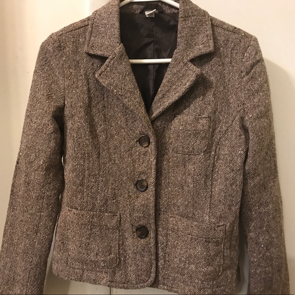 Brown tweed blazer