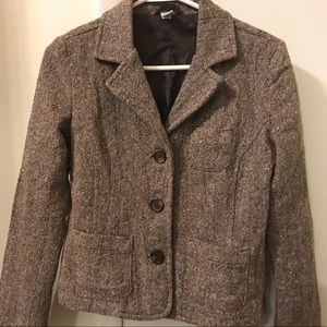 Brown tweed blazer
