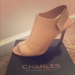 Charles David Peep Toe Booties 9