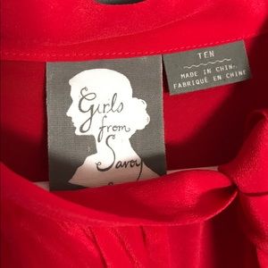 ♥️Anthropologie : Girls from Savoy Silk Dress ♥️