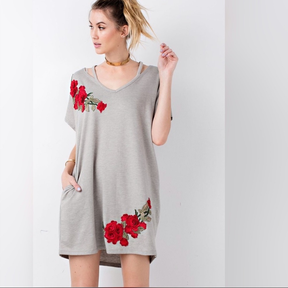 EMBROIDERED TUNIC DRESS - Picture 4 of 5