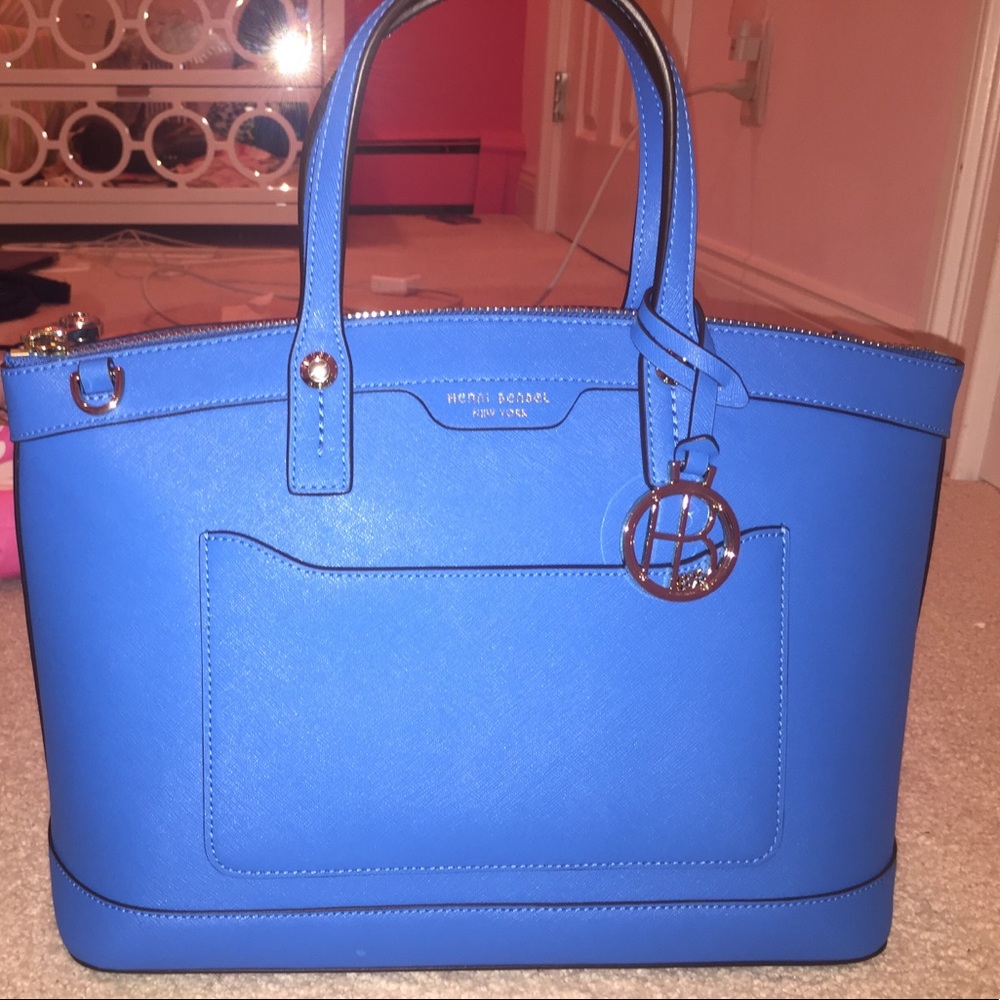 Aqua Henri Bendel Satchel - Picture 2 of 3