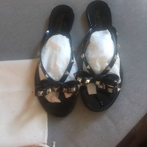 Valentino Rockstud flip flops