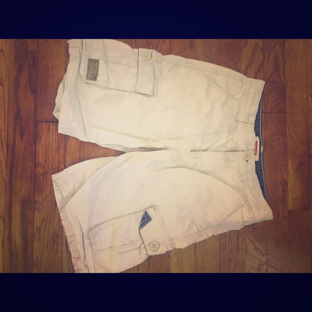 Levi's Boys Khaki Lightweight Cargo Shorts