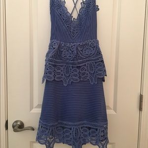 NWOT Goodnight Macaroon Winnie Blue Lavender Dress