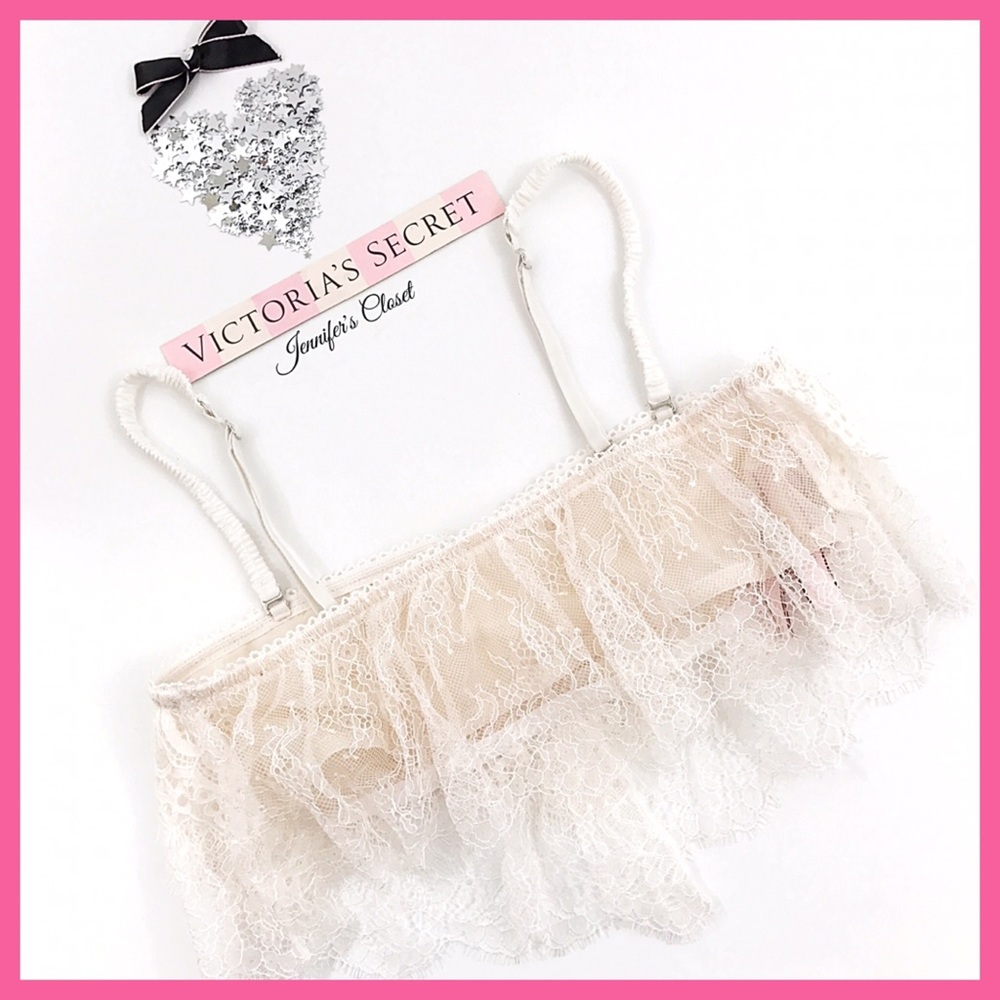 🎉HP•Victoria’s Secret• Lace flutter bralette - Picture 4 of 4