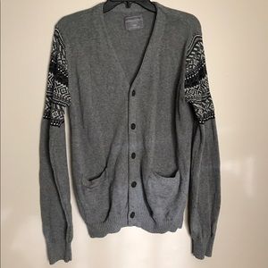 Aeropostale grey pattern cardigan