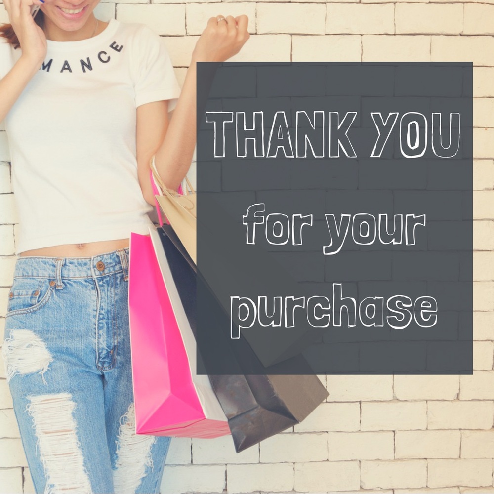 Thank You For Your Purchase!!