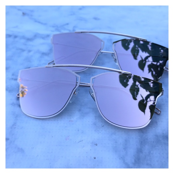 Kelani Rose Gold Mirrored Sunglasses - Picture 7 of 7