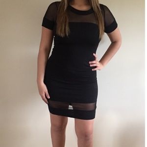 Black Mesh Dress