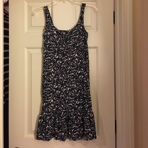 LOFT blue and white sundress