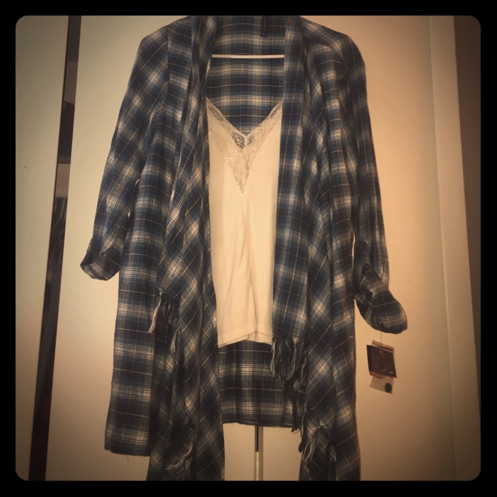 Plaid Cardigan