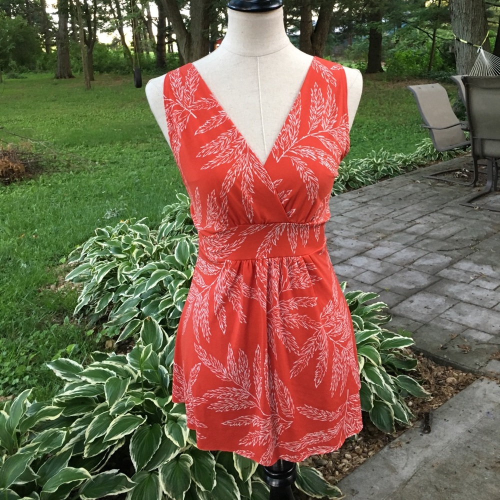 Leaf print top by Body Central