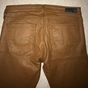 Ag Adriano Goldschmied Jeans - AG Jeans - Brown coated denim; size 27 NEVER WORN Ag Adriano Goldschmied Jeans - AG Jeans - Brown coated denim; size 27 NEVER WORN