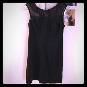 Classy black dress with sailor neckline