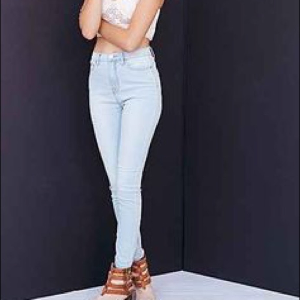 High rise light skinny denim BDG