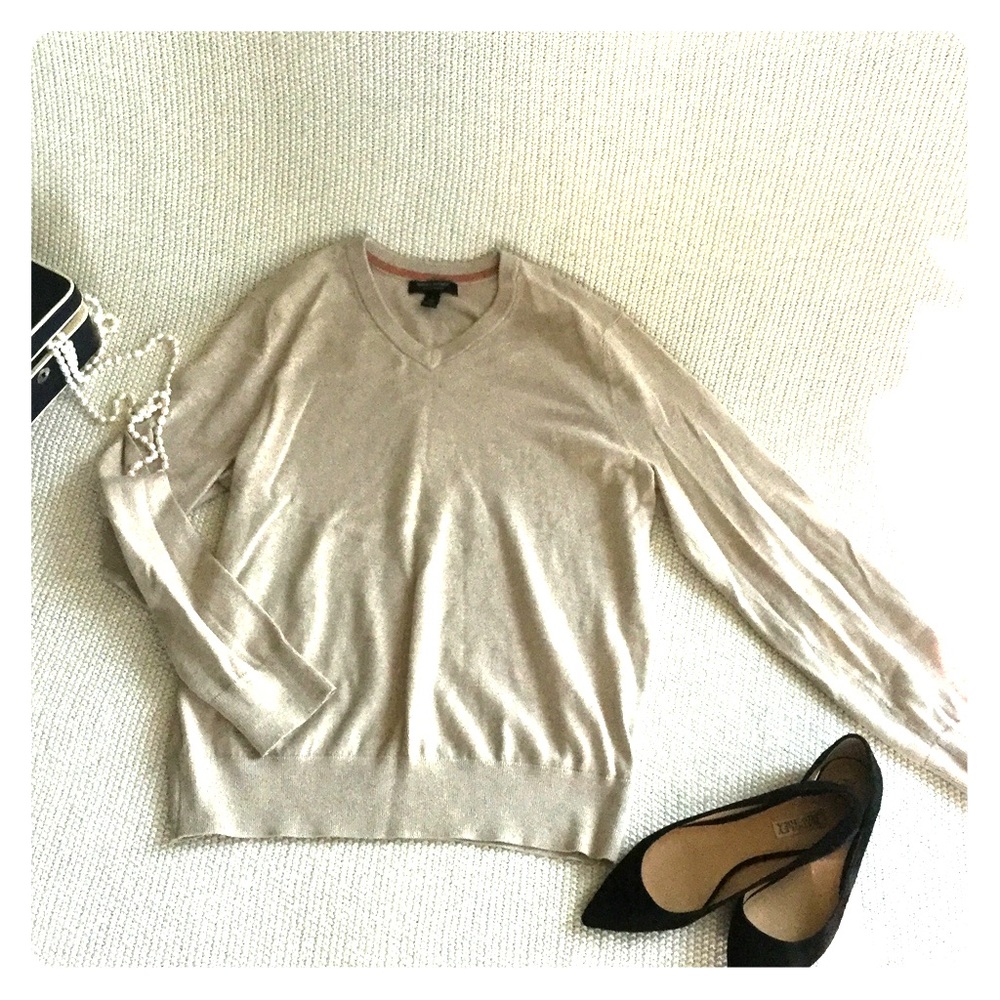 Banana Republic Cotton Cashmere Boyfriend Sweater