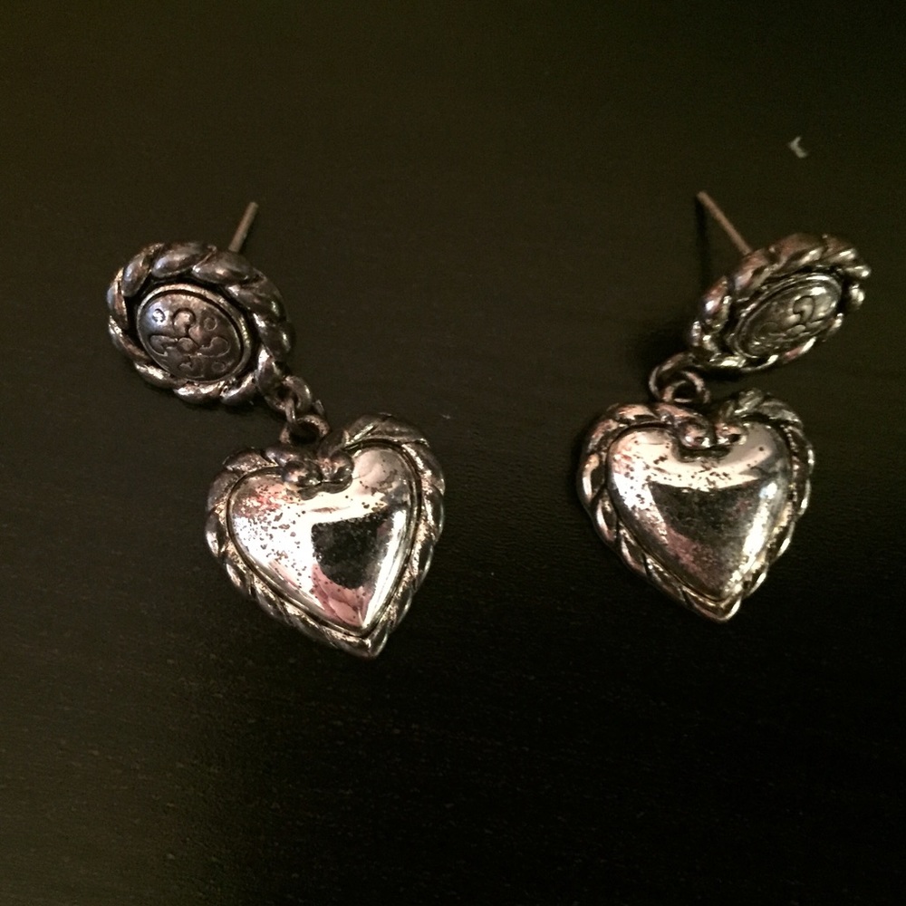 Vintage Heart Earrings