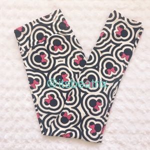 Lularoe Disney Leggings TC Minnie Black & White