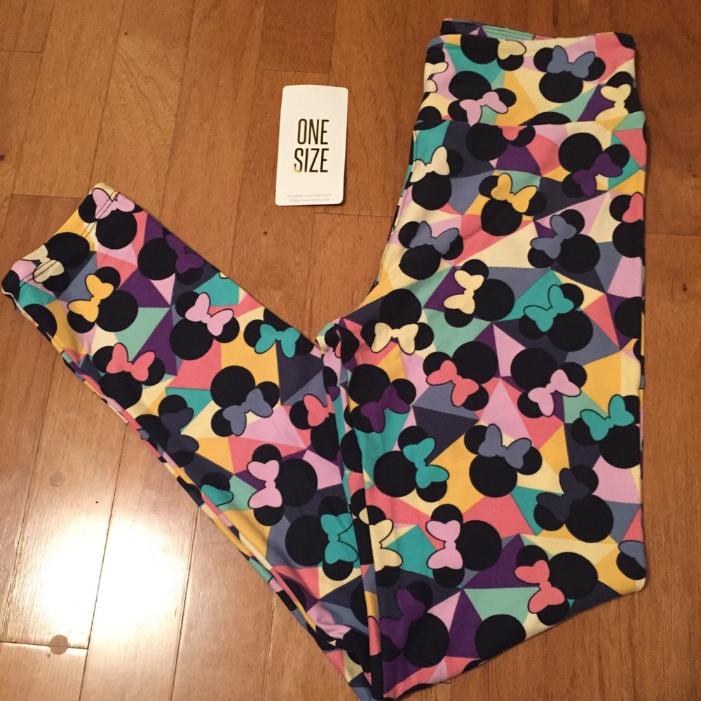 🎀 NWT Pretty Minnie Disney LuLaRoe Leggings OS 🎀