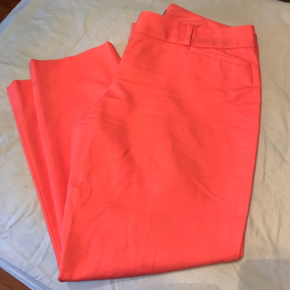 Cropped Coral Pants from The Limited