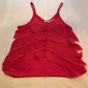 URBAN OUTFITTERS: ruffle layer tank