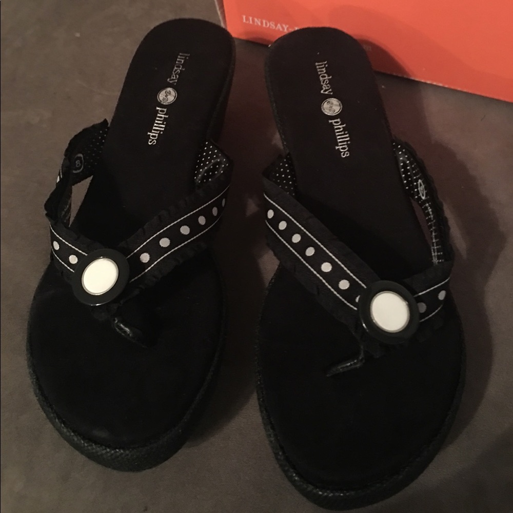 Lindsay Phillips Size 8 Emma Wedge Sandal