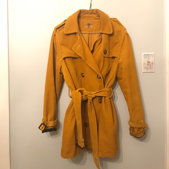 mustard petite coat