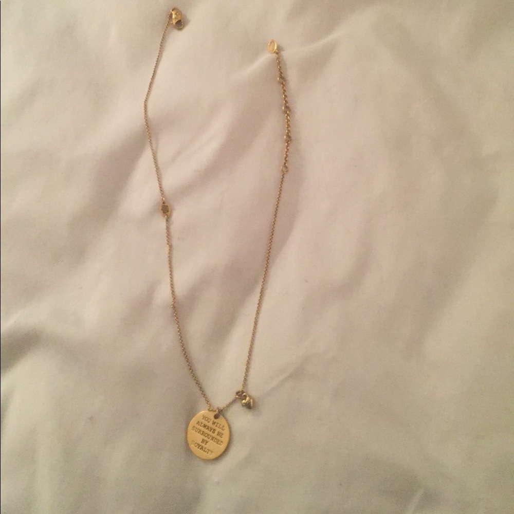 Juicy couture gold necklace