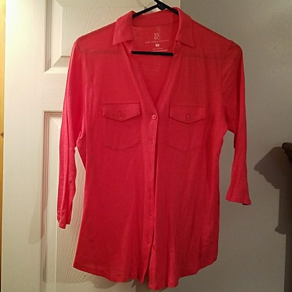 Button-front Top from New York & Co