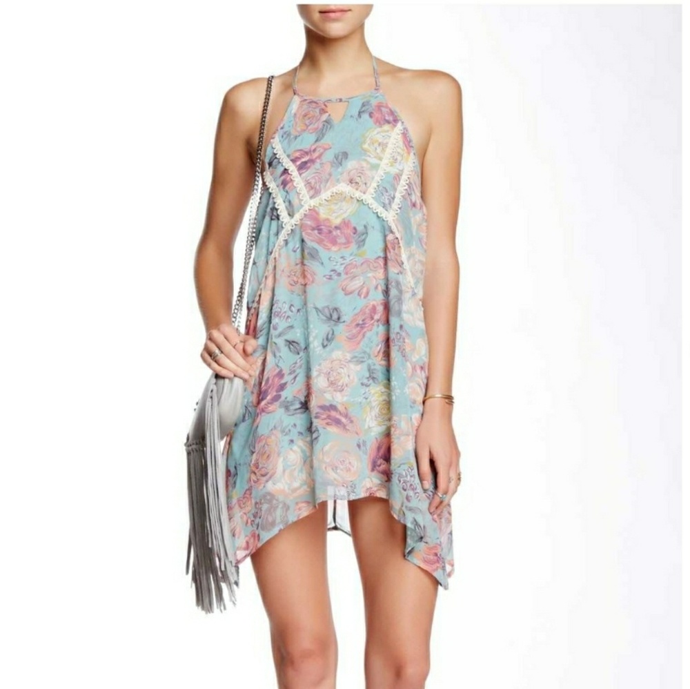 Dee Elle  Floral Halter Dress