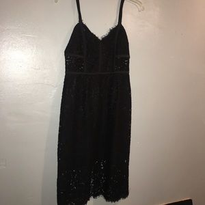 Express lace black dress
