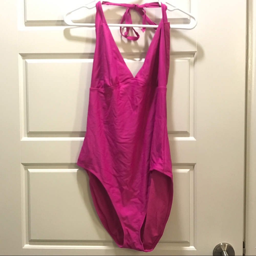 Hot pink 1 piece swimsuit