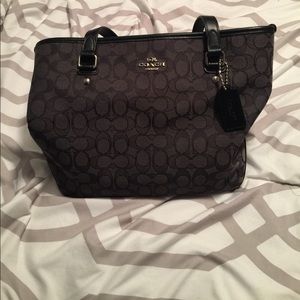 Black coach purse