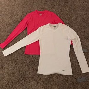 2 dri fit athletic long sleeve t shirts