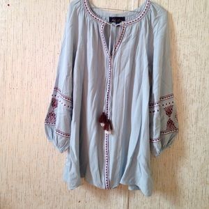 Blue moon boho tunic