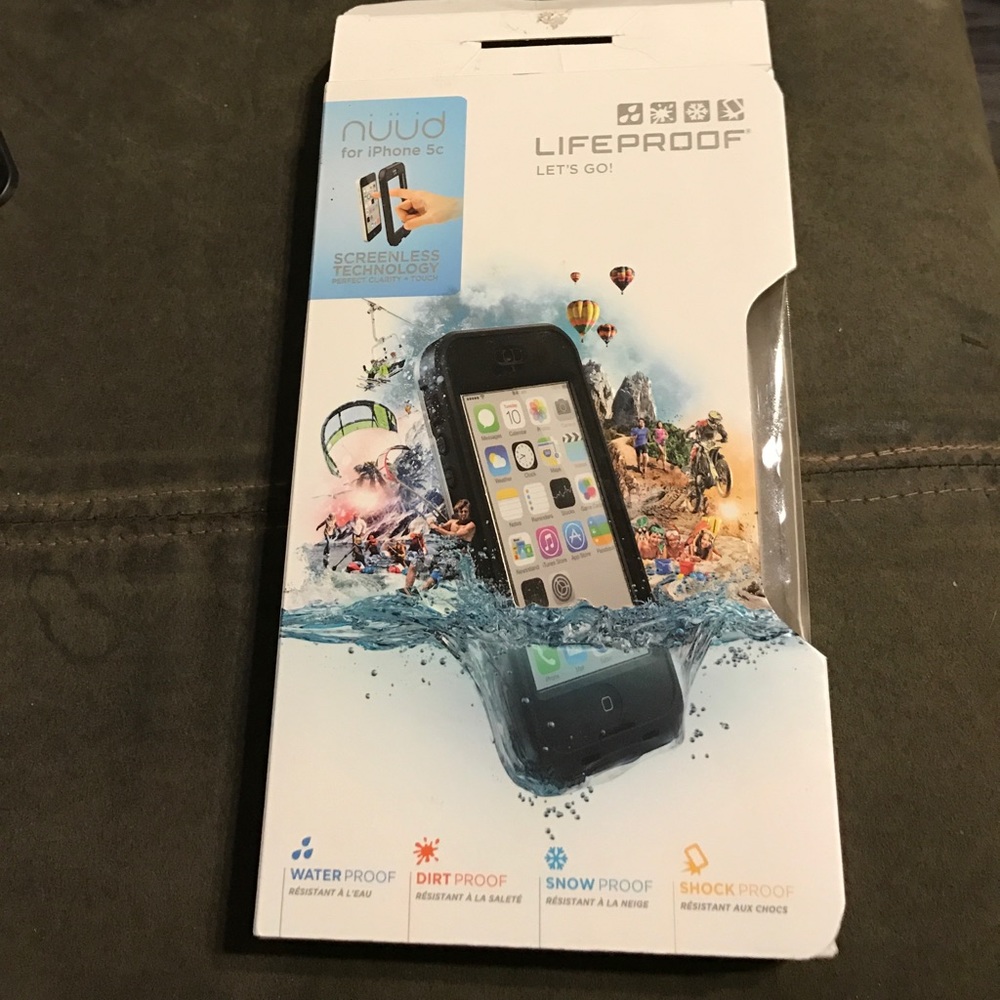 iPhone 5c life proof case with screen protector