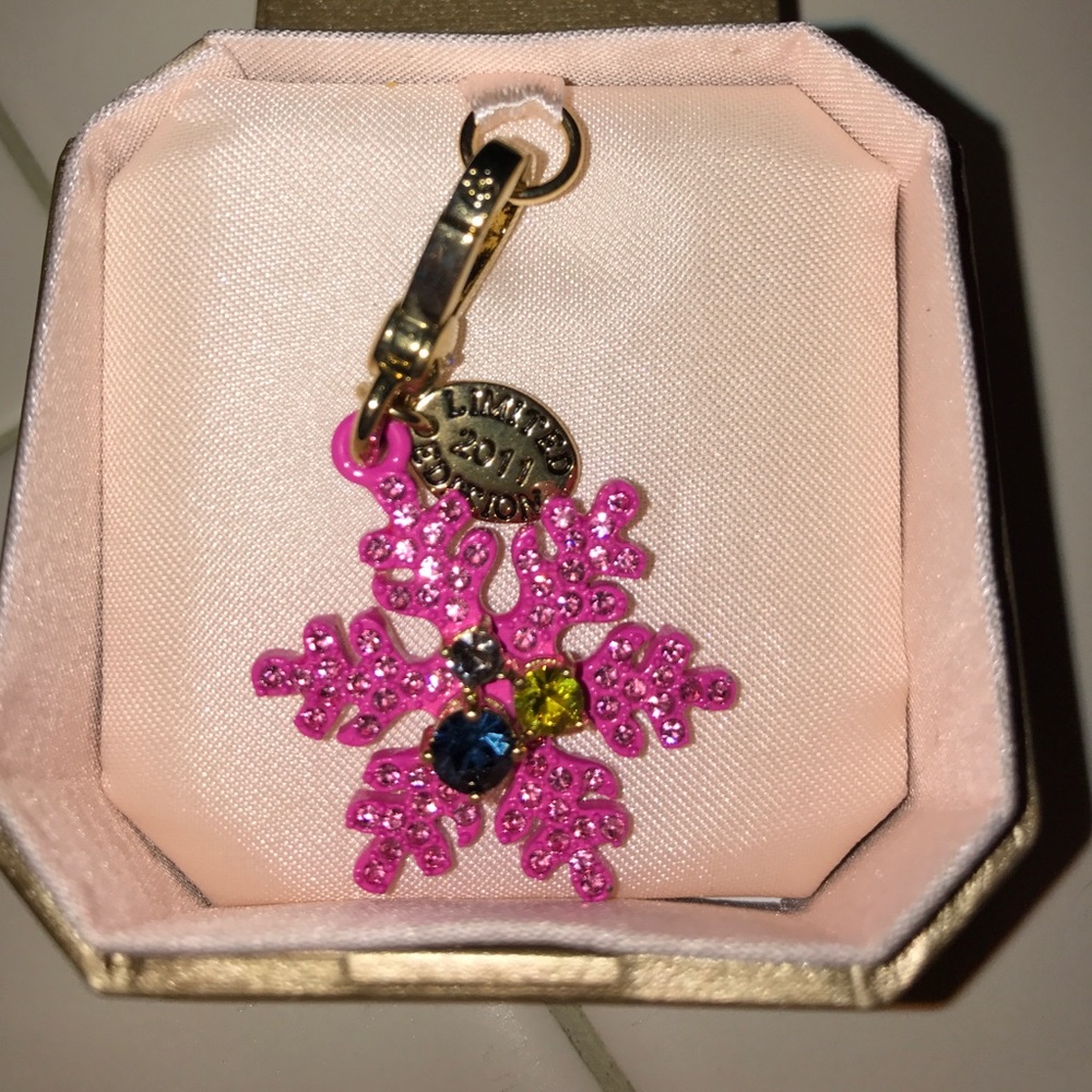 Juicy couture Pink snowflake charm