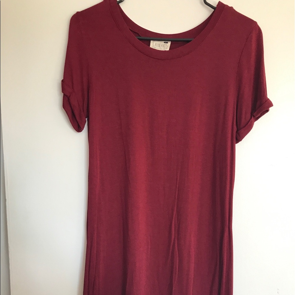 HOT red tshirt dress