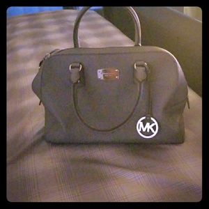 Gray Michael Kors purse