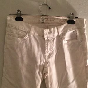 7 for all mankind white jeans