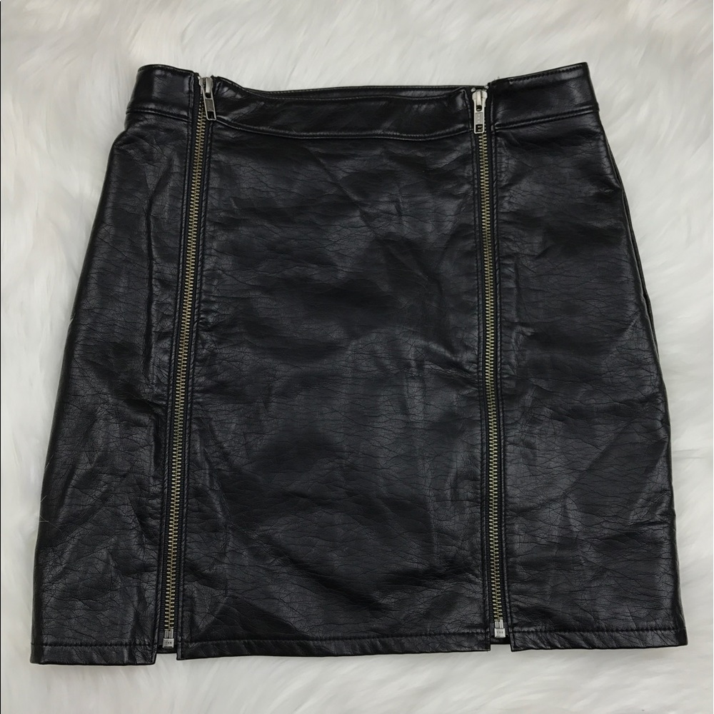 Nasty Gal faux leather mini skirt