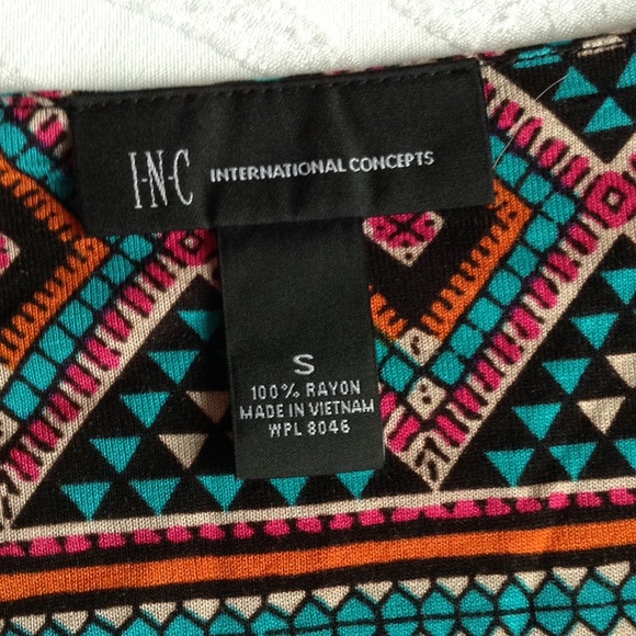 Y2K INC CONCEPTS TRIBAL SLEEVELESS TOP S NWOT - Picture 3 of 4