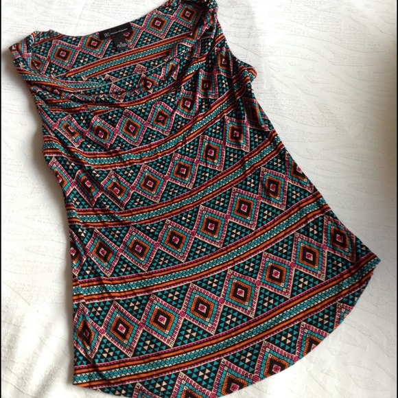 Y2K INC CONCEPTS TRIBAL SLEEVELESS TOP S NWOT - Picture 4 of 4