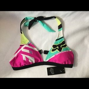 Fox halter top bathing suit