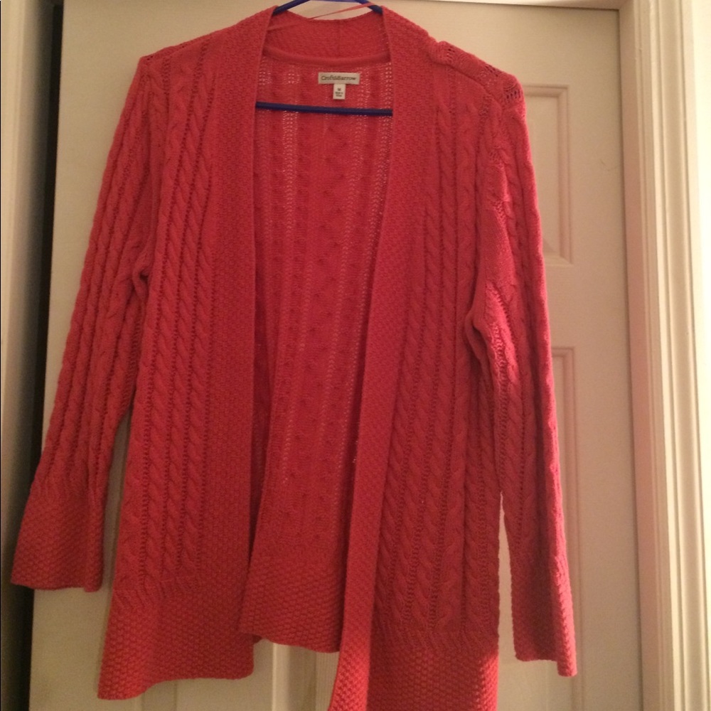 Croft & Barrow Salmon Cardigan