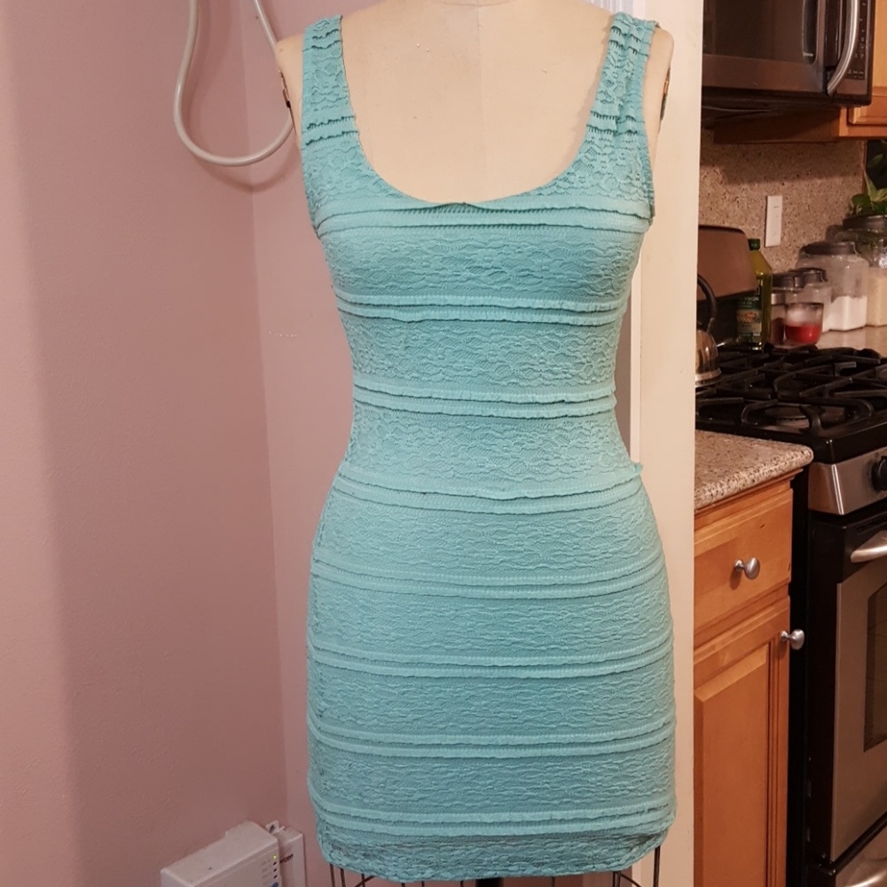 Teal dress